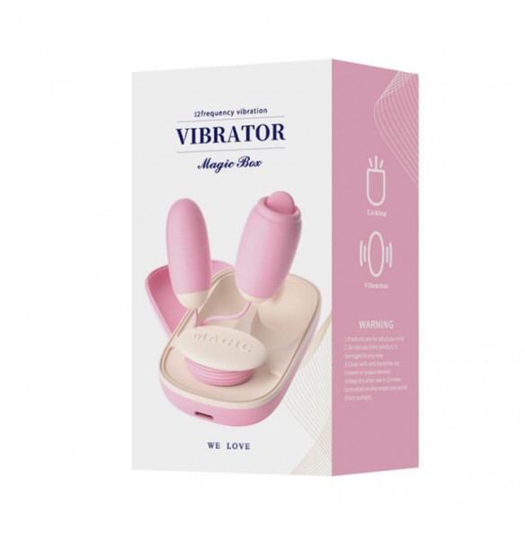 LILO - Magic Box B Tongue Licking Dual Vibrating Eggs (Chargeable - Pink) LILO - Magic Box B Tongue Licking Dual Vibrating Eggs (Chargeable - Pink)